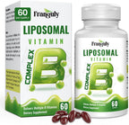 Liposomal B Complex for High Absorption Methylated B12, L-Methylfolate (5-MTHF), Full Active B Vitamins with Choline Inositol - Energy, Metabolism, Brain & Heart Support, Vegan, Non-GMO, 3 Month Supply