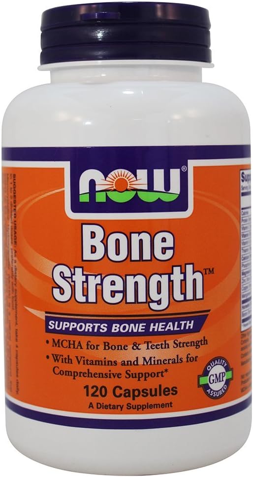 NOW Bone Strength - 120 Cápsulas (Pack de 2)