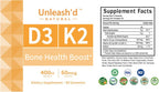 Gominolas de Vitamina D3 y K2 Unleash'd 60 uds