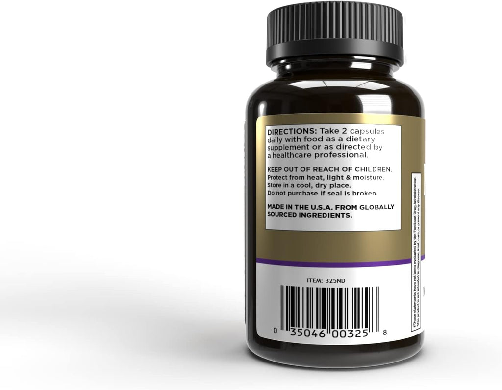 Windmill Magnesio Glicinato 200mg – Alta Absorción – 120 Cápsulas – Sin Gluten, Vegano, No-GMO