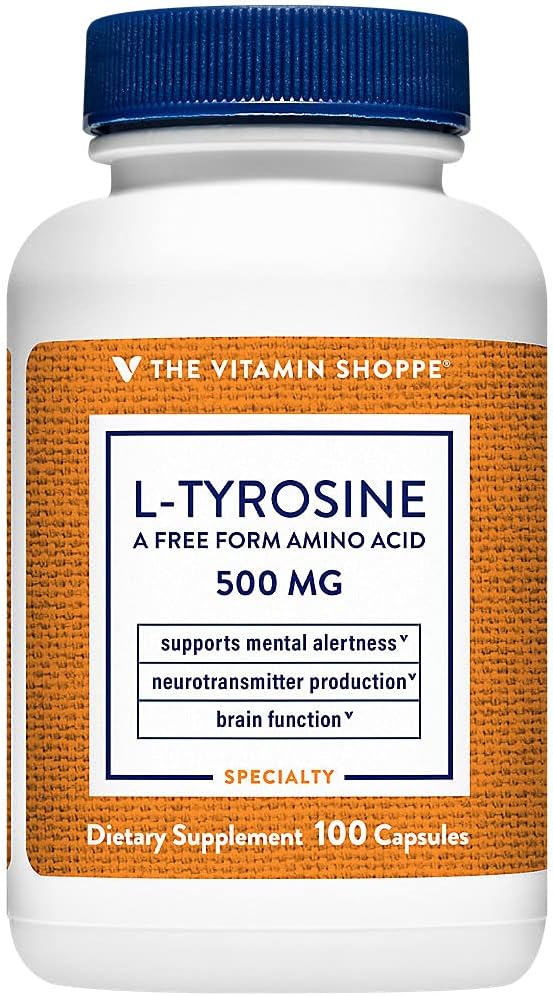 The Vitamin Shoppe L-Tirosina 500, 100 Cápsulas