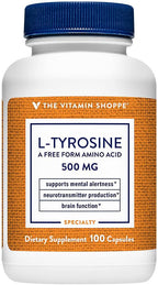 The Vitamin Shoppe L-Tirosina 500, 100 Cápsulas
