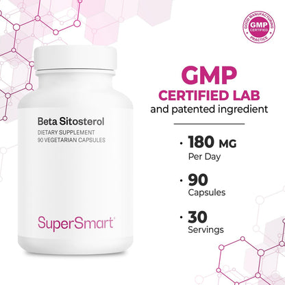 Supersmart Beta-Sitosterol 180mg - 90 – Beta-sitosterol : 60 mg por cápsula, procedente de 135 mg de extracto de – Image 5
