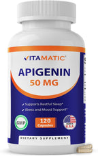 Vitamatic Apigenina 50 mg – 120 Cápsulas Vegetarianas