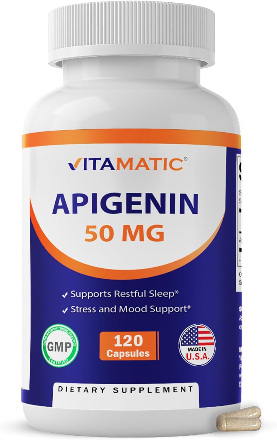 Vitamatic Apigenina 50 mg – 120 Cápsulas Vegetarianas