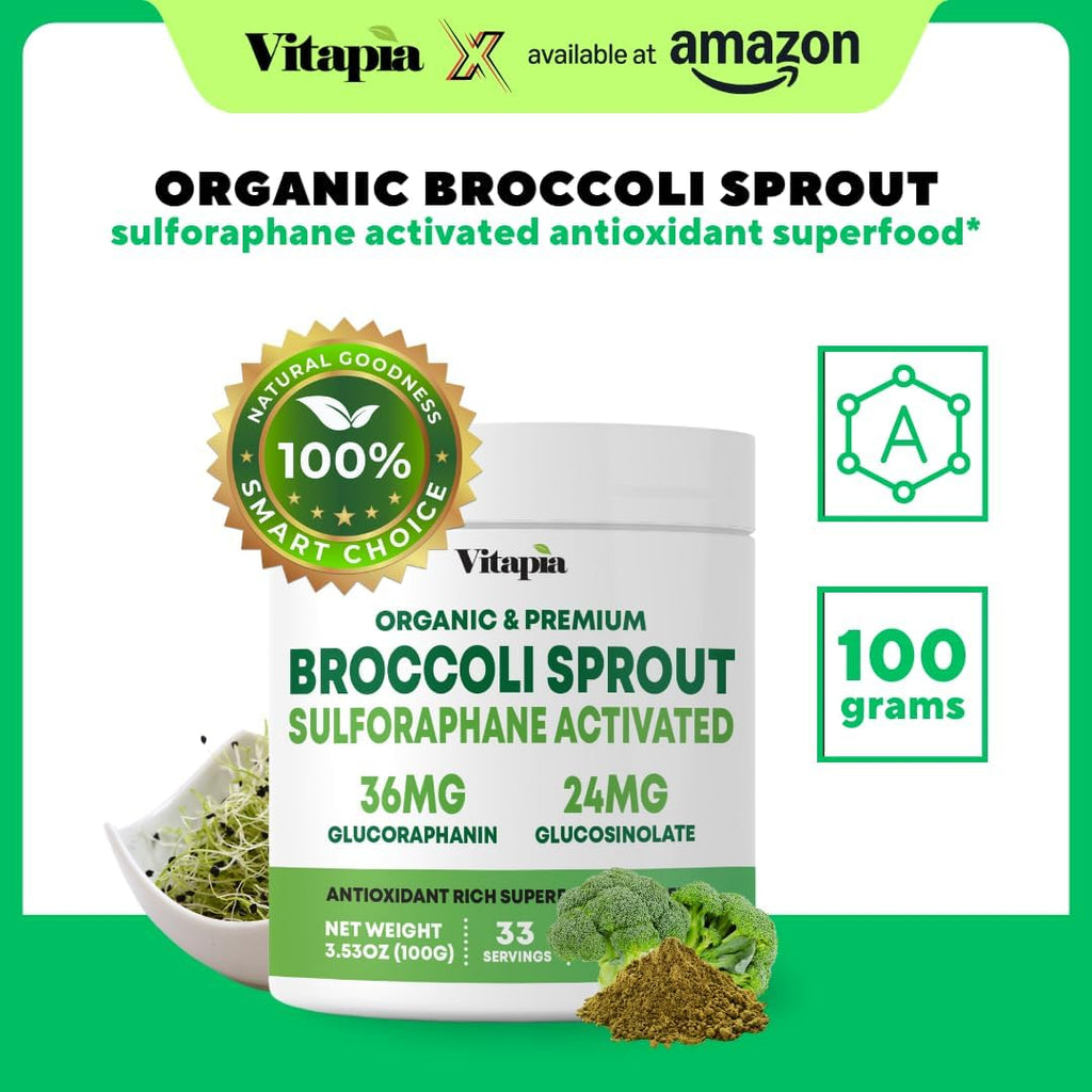 Vitapia Polvo de Brotes de Brócoli Orgánico - 100g