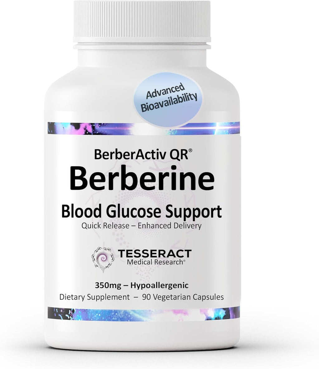 Tesseract Medical Research BerberActiv-QR Berberina 350mg, 90 Cápsulas Vegetarianas
