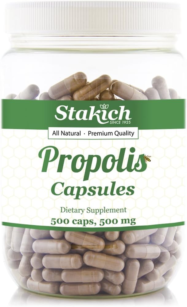 Stakich Propolis Capsules - 500 mg, 500 Capsules