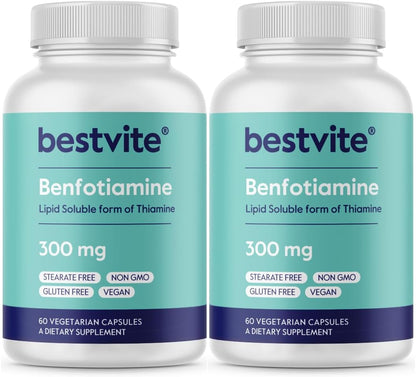 BESTVITE Benfotiamina 300 mg (240 Cápsulas – Dosis: 300 mg por cápsula es una dosis común y eficaz, pero siempre – Image 9