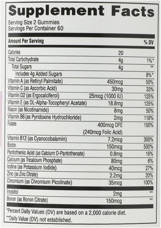 365 by Whole Foods Market Multivitamínico para Mujeres en Gominolas, 120 unidades