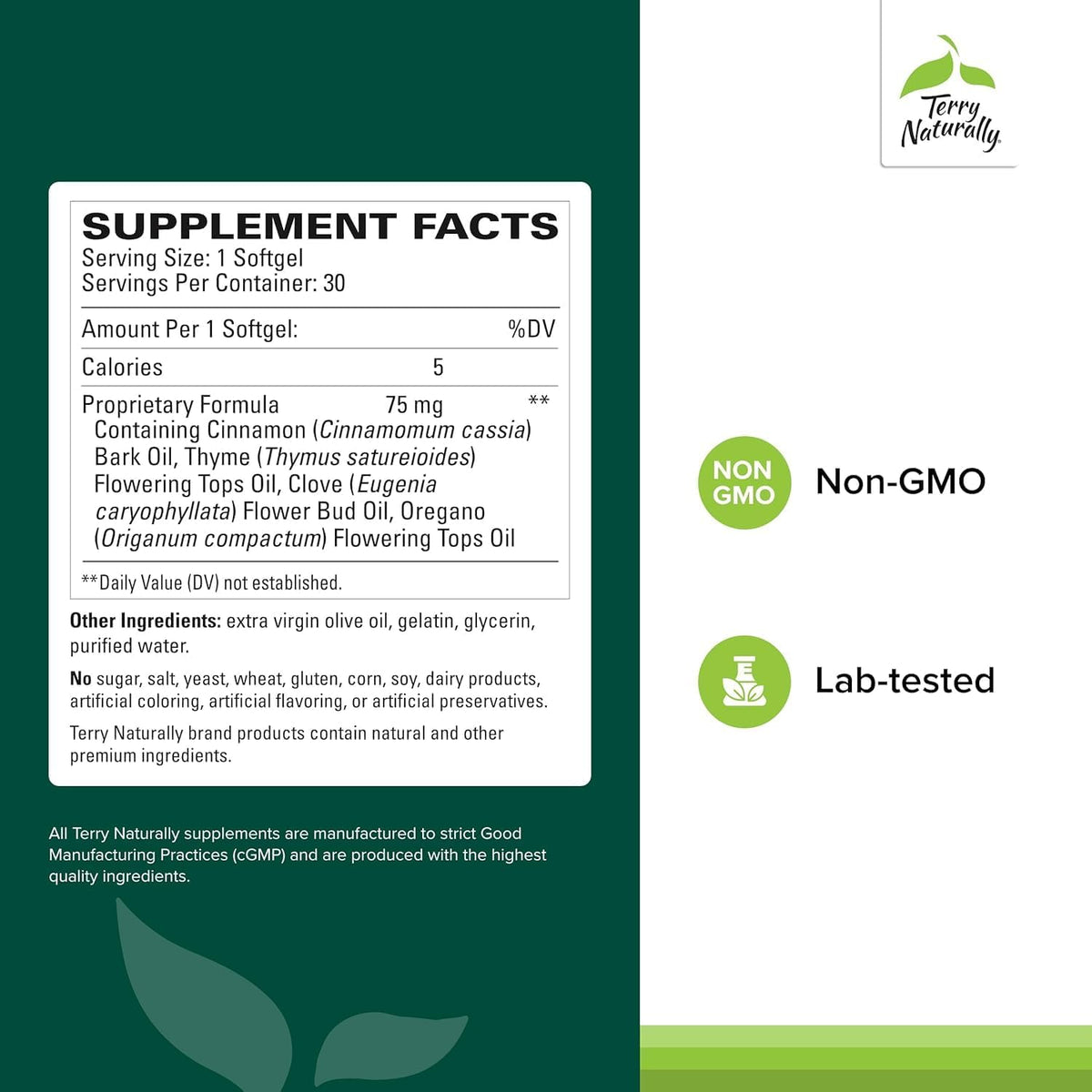 Terry Naturally Bacteril - Apoyo para la – Extracto de semilla de uva francés VX1: Este extracto estandarizado, – Image 2