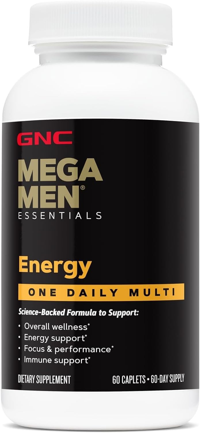 GNC Mega Men Multivitamínico para Hombres | Energía y Metabolismo | 1 Dosis Diaria