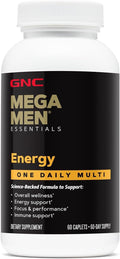 GNC Mega Men Multivitamínico para Hombres | Energía y Metabolismo | 1 Dosis Diaria