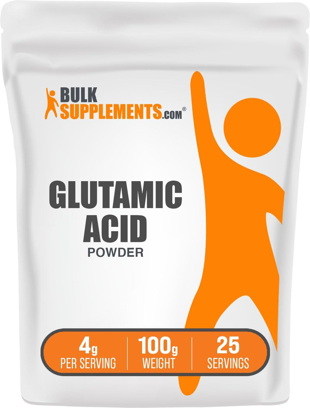L-Ácido Glutámico en Polvo, 1 kg - BulkSupplements.com
