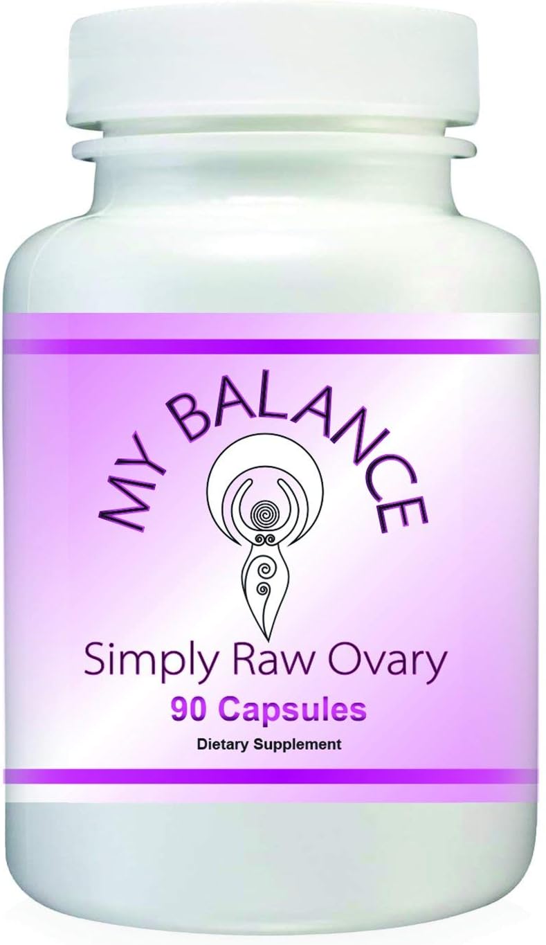 Simply Raw Ovary Glandular - 90 Cápsulas para Salud Femenina