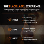 ONNIT Alpha Brain Black Label Cápsulas, Suplemento Cognitivo con Citicolina, Melena de León y Luteína, 80 Unidades