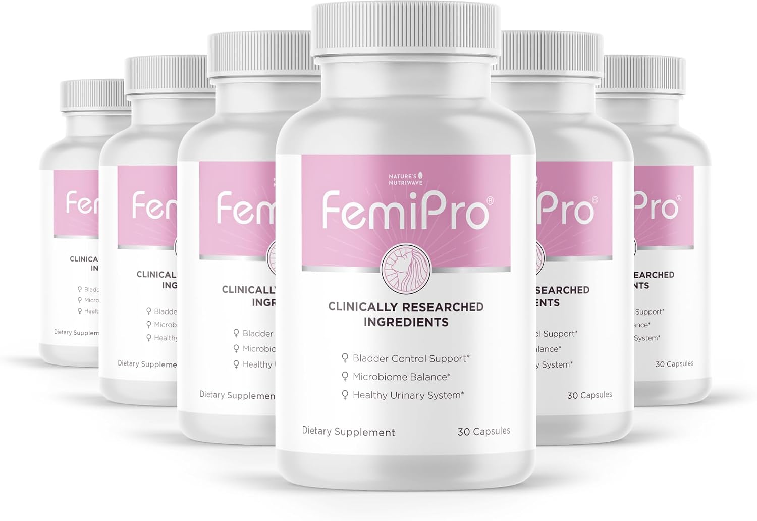 FemiPro – Mezcla de Hierbas y Probióticos, 30 Cápsulas, 1 Mes