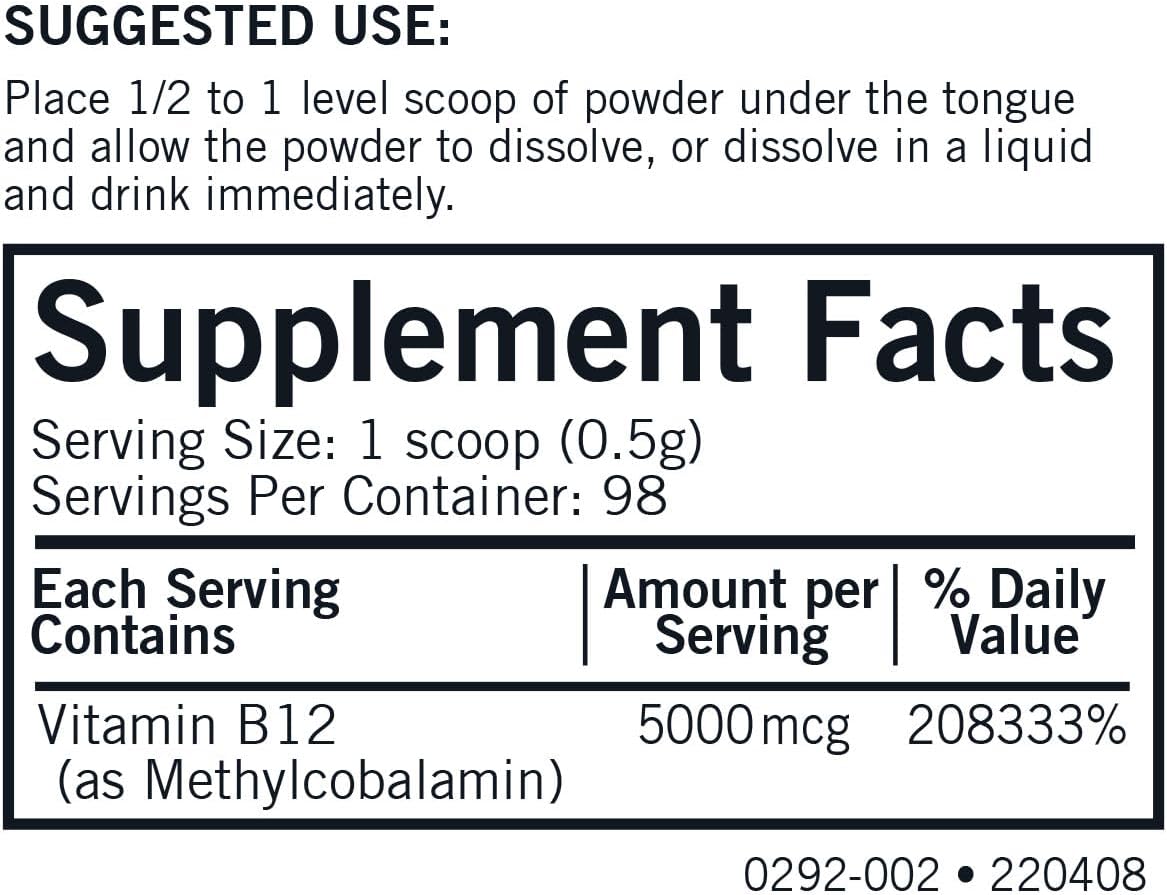 Kirkman Super B12 - Methylcobalamin Powder Concentrate