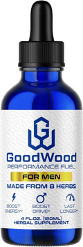 GoodWood Gotas Líquidas para Hombre - Fórmula Herbal Orgánica