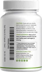 DEAL SUPPLEMENT Vitamina B2 400mg con Magnesio Glicinato 400mg, 240 Cápsulas