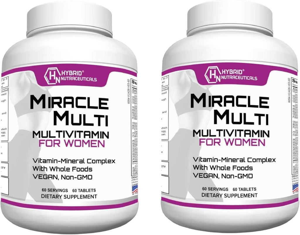 MiracleMulti Women Multivitamin - Multivitamínico para Mujeres con Probióticos y Biotina (60 comprimidos)