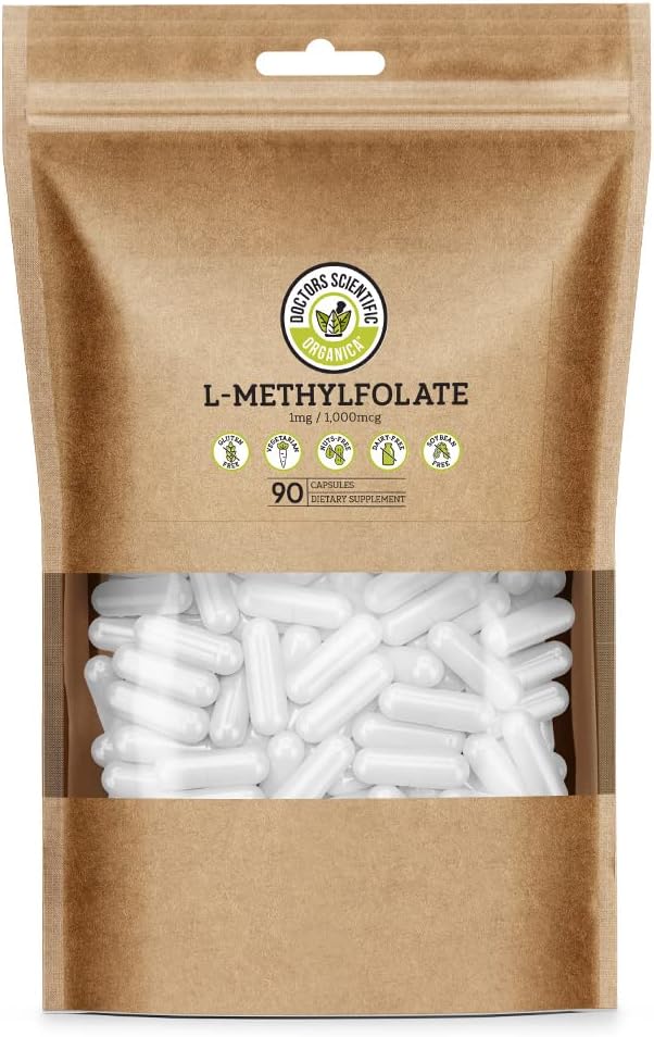 DSO L-Metilfolato 5 mg - 90 Cápsulas Veganas - Complemento de Folato Metilado Activo