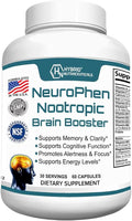 NeuroPhen Suplemento Potenciador Cerebral Nootrópico - 60 Cápsulas