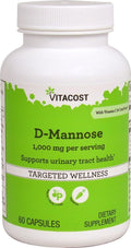 Vitacost D-Mannose with Vitamin C and CranForte®, 60 Capsules