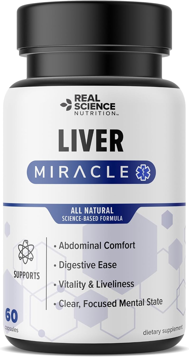Real Science Nutrition Liver Miracle – Complemento Alimenticio para el Hígado con Óxido Nítrico