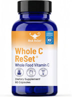 RnA ReSet Whole C Reset – Complejo de Vitamina C Orgánico con Bioflavonoides y Polifenoles, 60 Cápsulas