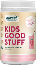 Nuzest Kids Good Stuff - Batido Multivitamínico Vegano Sabor Fresa - 225g (15 raciones)