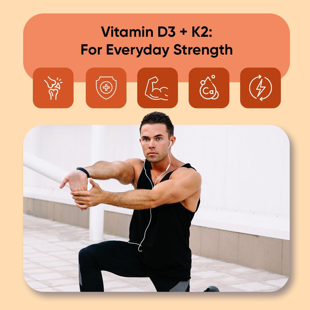 WeightWorld Vitamina D3 5000 UI + K2 MK-7 120 mcg - 120 Cápsulas