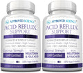 Approved Science Acid Reflux Support con Melatonina, Raíz de Malvavisco y L-Taurina - 360 Cápsulas Veganas