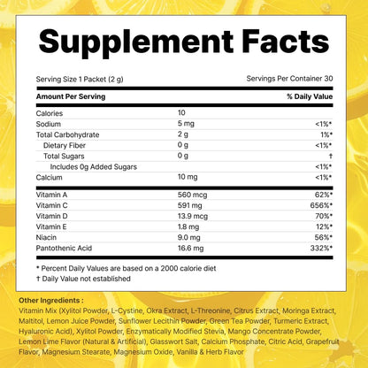 VITALBEAUTIE Super Retinol - Suplemento de retinol liposomal ingerible con vitamina C, 30 sobres – Image 7