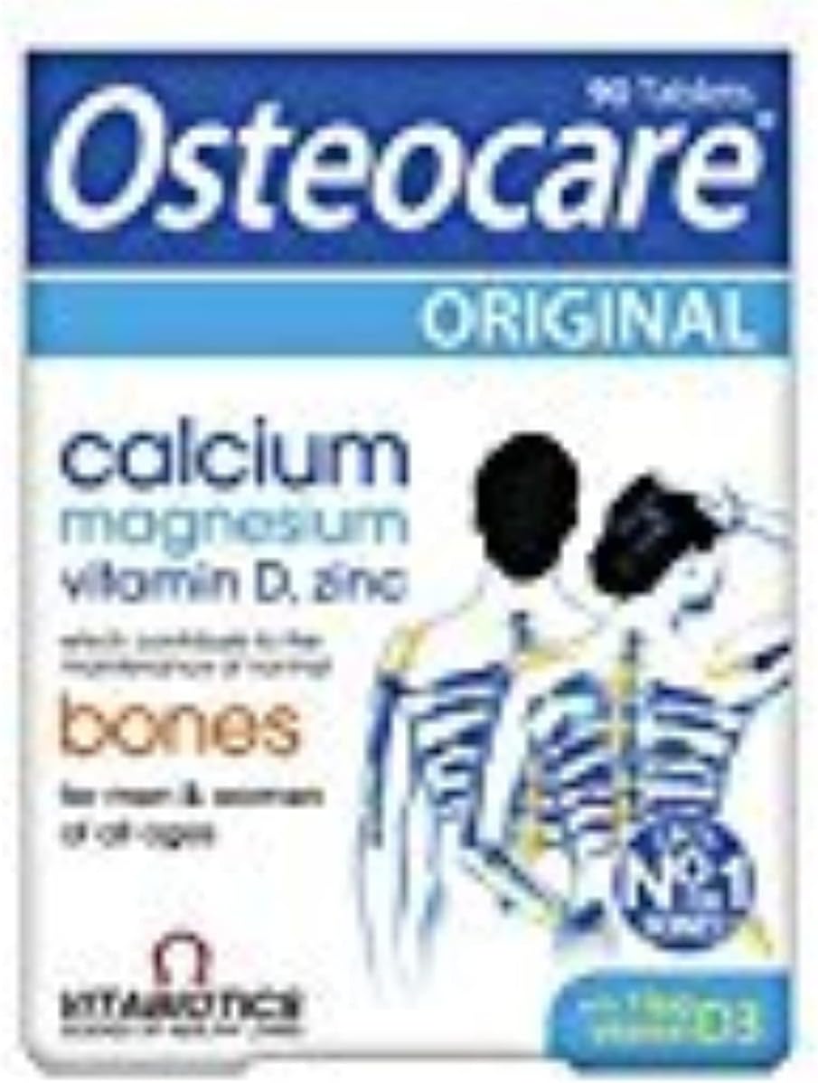Vitabiotics Osteocare Calcio 800mg con Vitamina D3, Magnesio y Zinc - Suplemento Multivitamínico para la Salud Ósea e Inmunidad - 90 Comprimidos