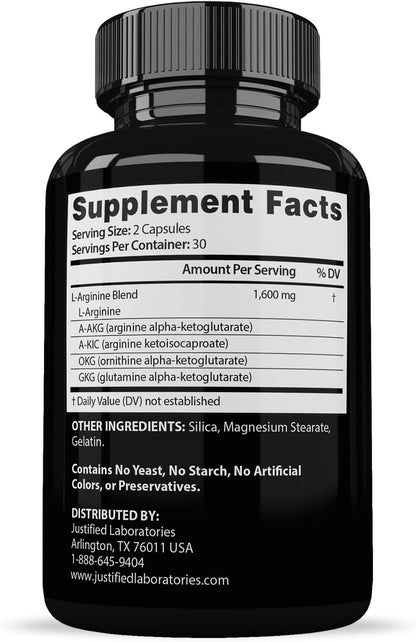 (2 Paquete) Savage Grow Max 1600MG Fórmula Avanzada para la Salud Masculina 120 Cápsulas