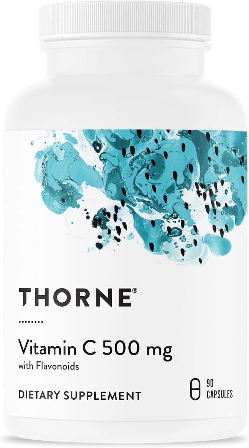 THORNE - Vitamina C 500 mg con Bioflavonoides Cítricos - 90 Cápsulas