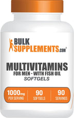 BulkSupplements Multivitamínico Softgels - Complejo Multivitamínico con Aceite de Pescado, 300 Cápsulas