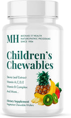 Michael's Health Children's Chewables - Multivitaminas Masticables para Niños - Sabor Ponche de Frutas - 60 Tabletas Vegetarianas