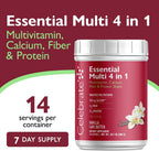 Celebrate Vitamins 4-in-1 Bariatric Multivitamin with Calcium Citrate Protein Shake - Vainilla Cake Batter, 14 Raciones