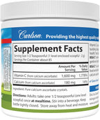 Carlson Mild-C Vitamina C en polvo, sabor limón, 170 g
