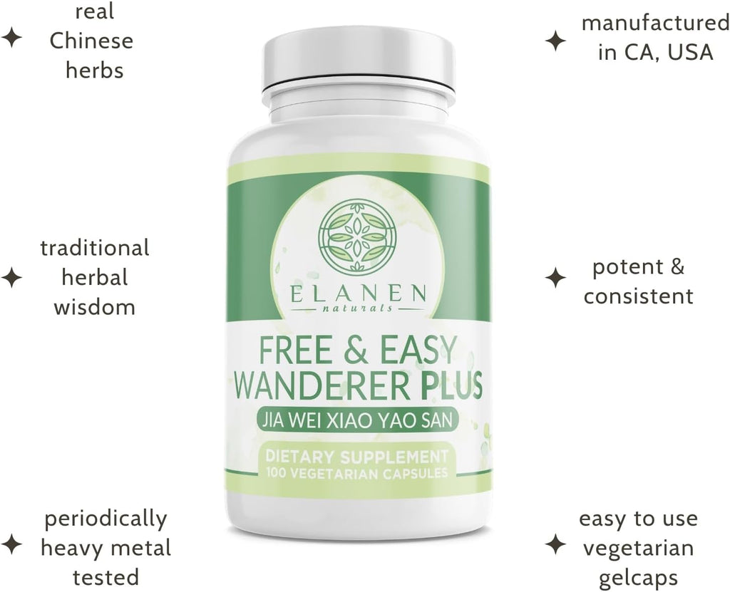 Jia Wei Xiao Yao San - Free and Easy Wanderer Plus, 100 Cápsulas Vegetales