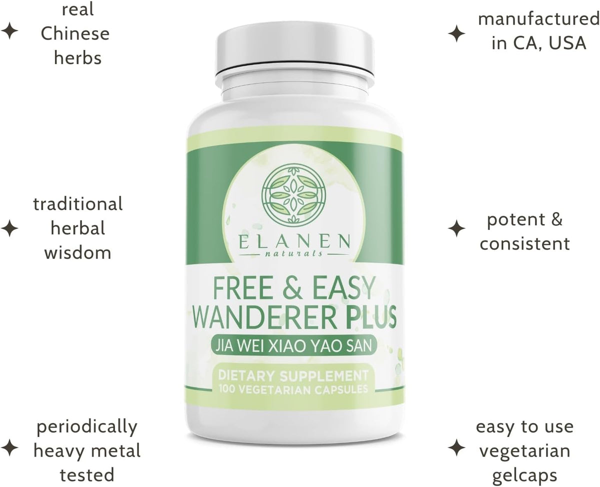 Jia Wei Xiao Yao San - Free and Easy Wanderer Plus, 100 Cápsulas Vegetales – Image 4