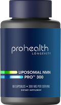 ProHealth Longevity, Liposomal NMN Pro 300, 300 mg, 60 Cápsulas (150 mg por Cápsula)