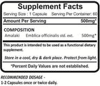 Planet Ayurveda Amlaki Rasayan, 500mg Cápsulas Vegetales - 2 Frascos
