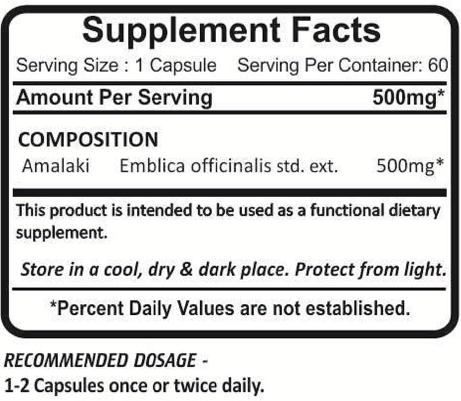 Planet Ayurveda Amlaki Rasayan, 500mg Cápsulas Vegetales - 2 Frascos