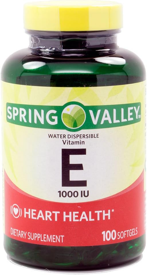 Vitamina E 1000 UI Soluble en Agua – 100 Cápsulas Blandas