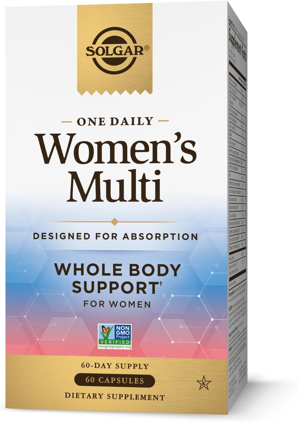 Solgar One Daily Women's Multi - Multivitamínico Completo para Mujeres, 60 Cápsulas Veganas