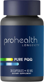 Pure PQQ - Pirroloquinolina Quinona, 40 mg, Extra Strength - 30 Cápsulas