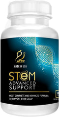 ACTIF STEM Cell Support - Maximum Potency with 10+ Stem Cell Factors, Non-GMO, 2-Month Supply, Made in USA.